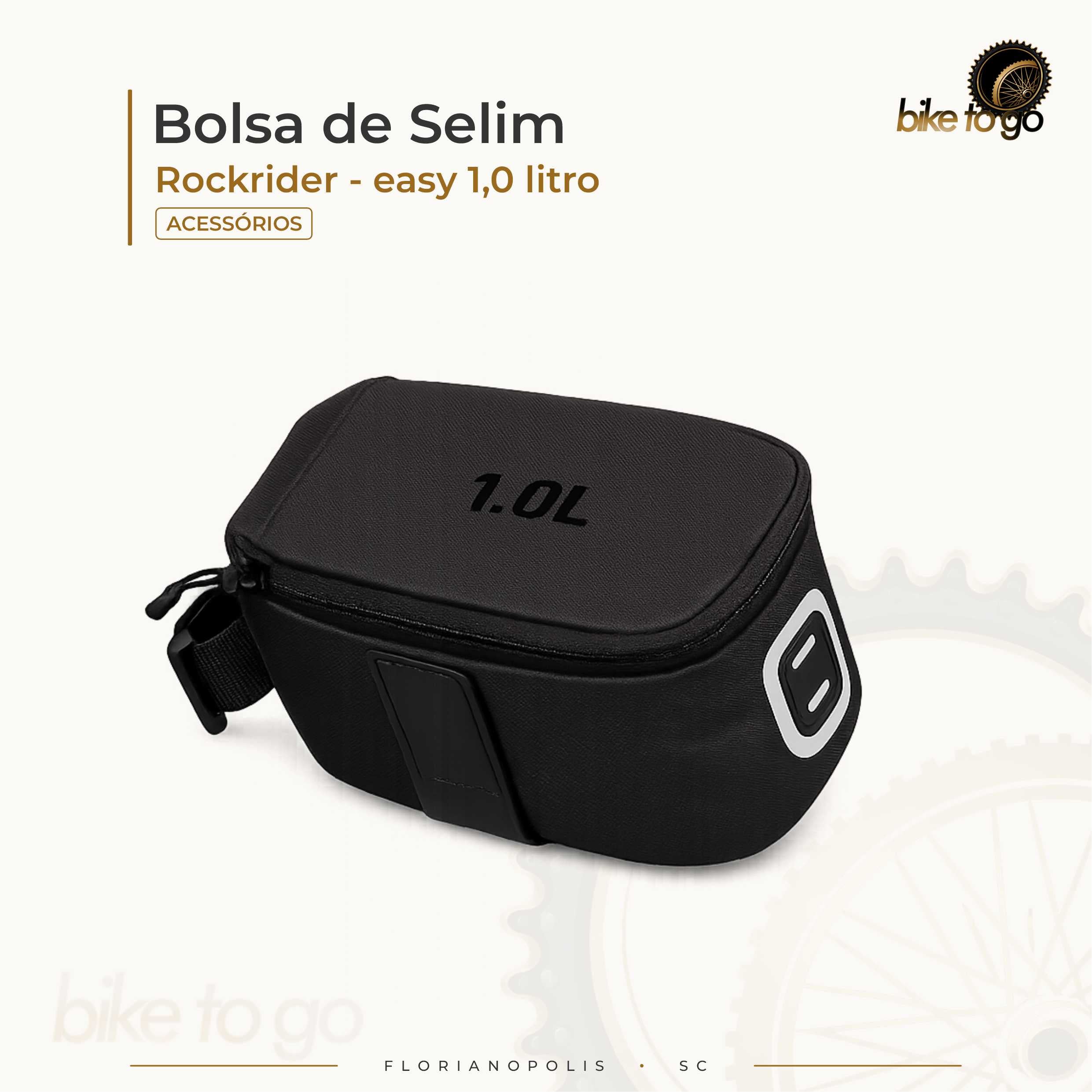 Bolsa de Selim - Rockrider Easy 0,6 - 1 Litros