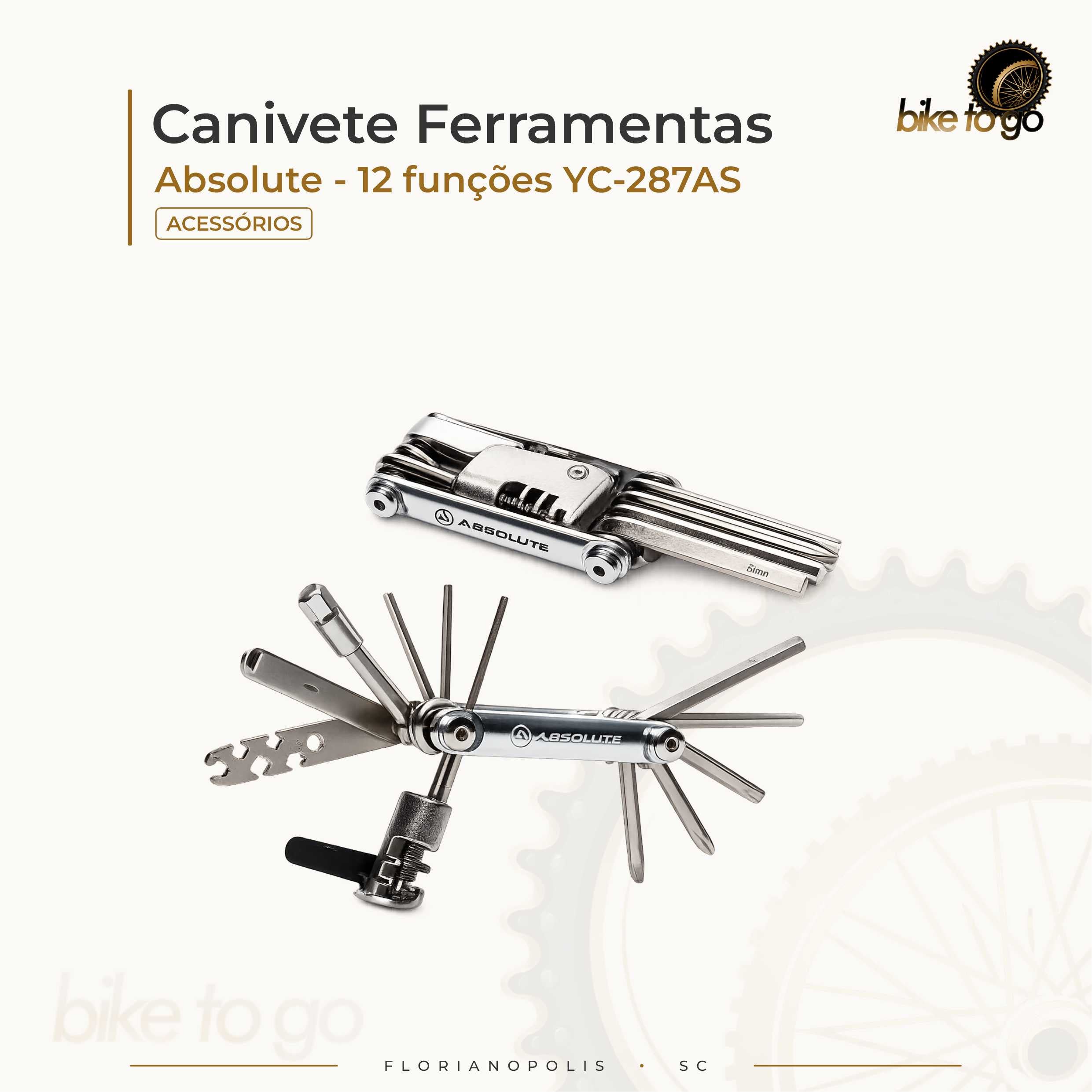 Canivete Ferramentas - Absolute 12 Funções