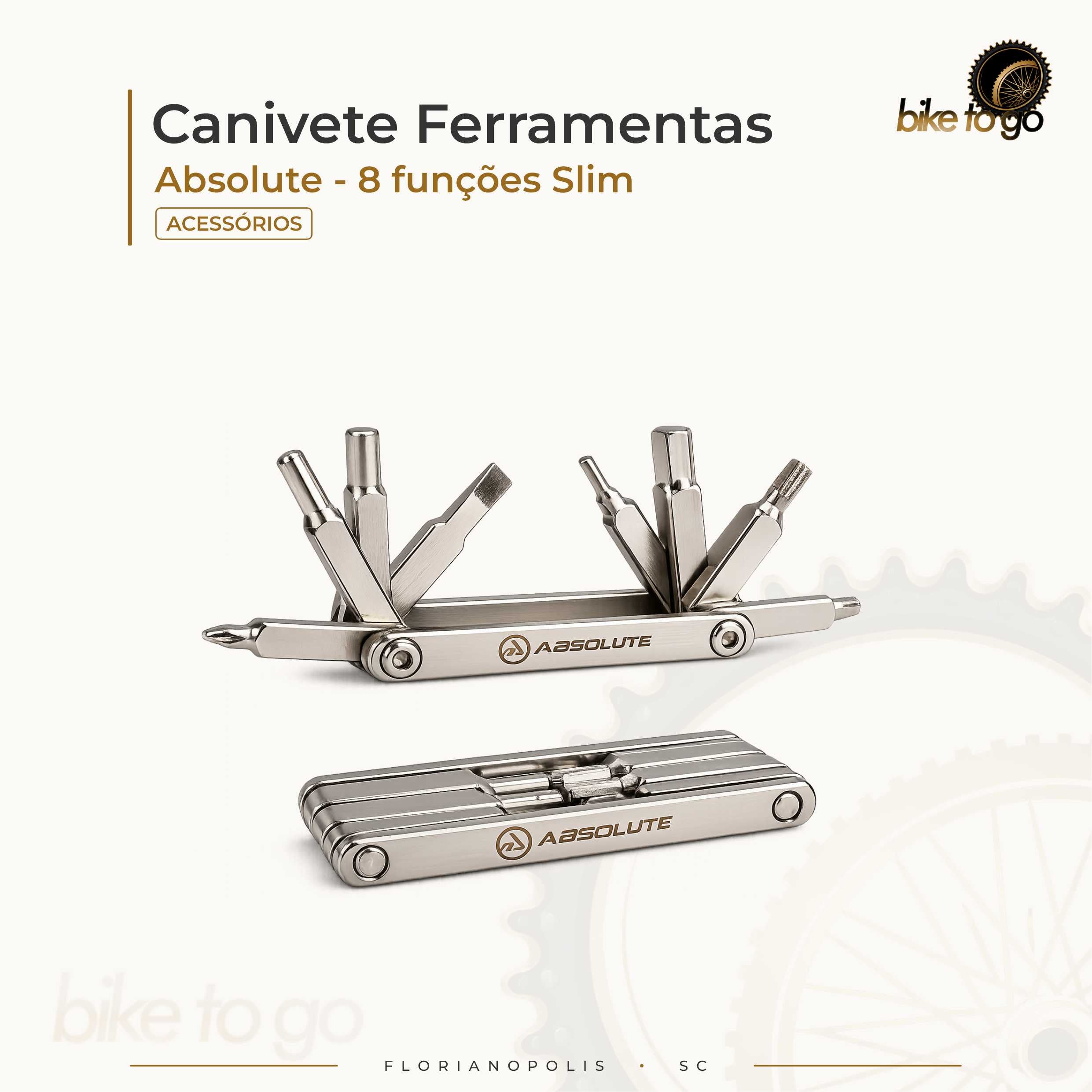 Canivete Ferramentas - Absolute Slim 8 Funções