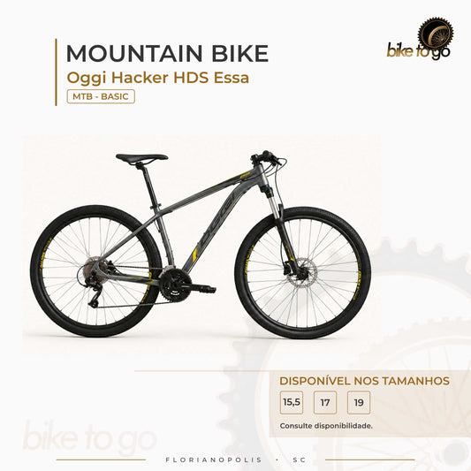 MTB Basic - OGGI Hacker HDS Essa Tamanho 15,5” (S) - 17" (M) - 19" (L)
