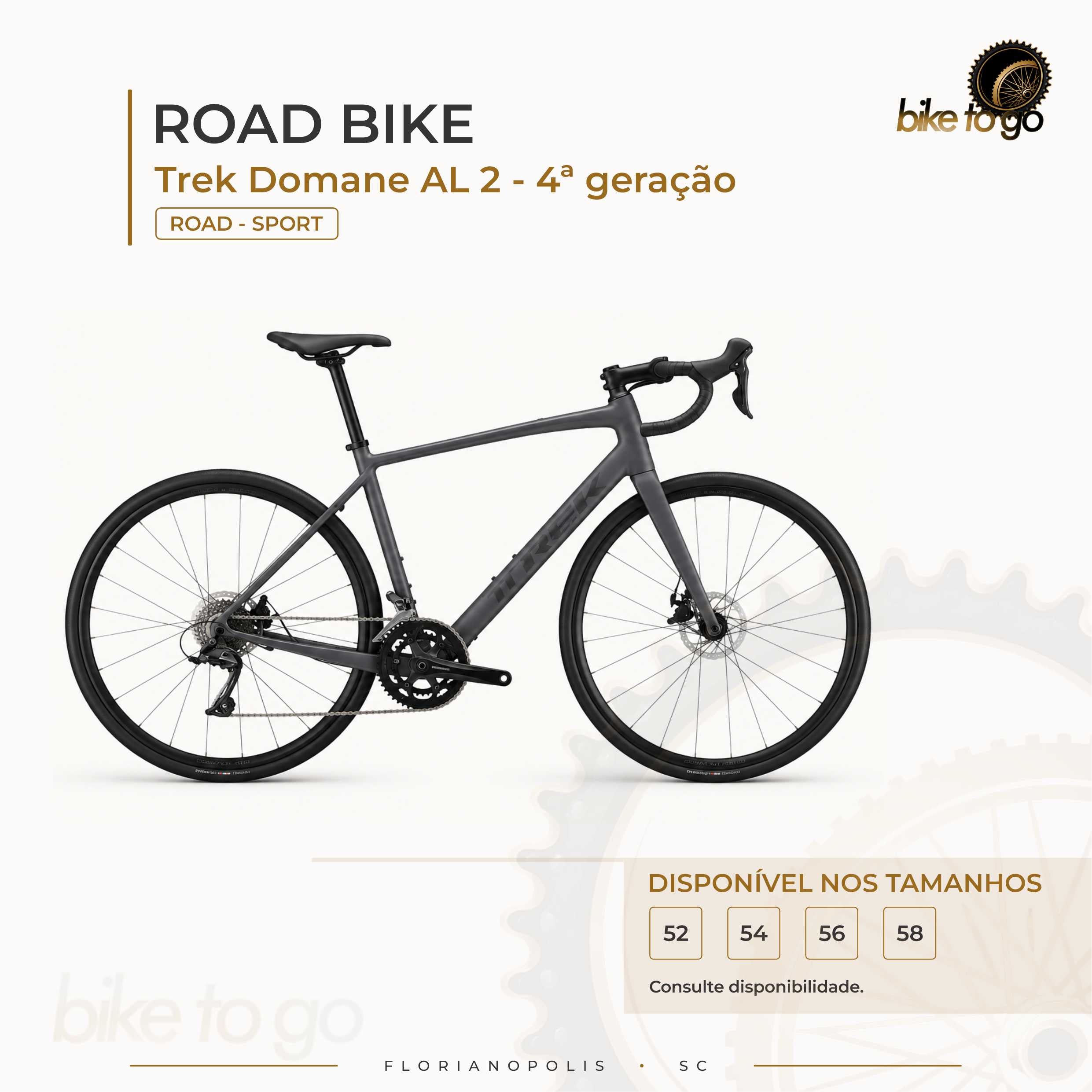 Road Basic - Trek Domane AL 2 4ª geração M, M/L, L, XL