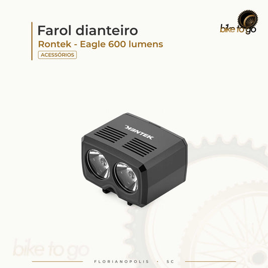 Farol Dianteiro - Rontek Eagle 600 Lumens