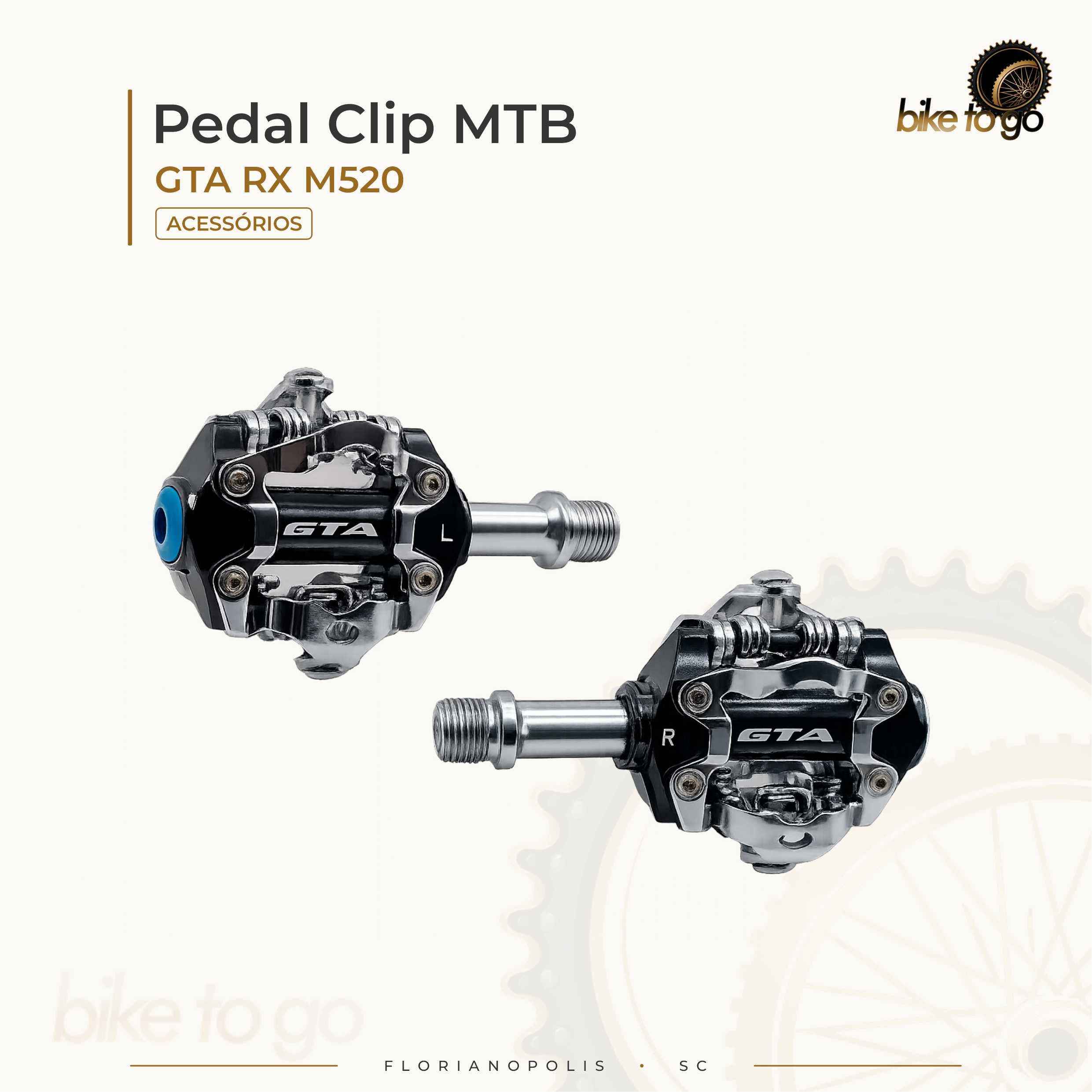 Pedal Clip - MTB GTA RXM520 rolamento