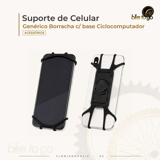 Suporte de Celular - Genérico Borracha c/ Base Ciclocomputador